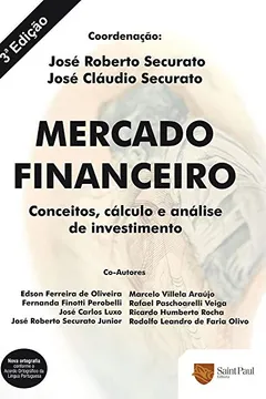 Capa do livro Mercado Financeiro. Conceitos, Cálculo e Análise de Investimento