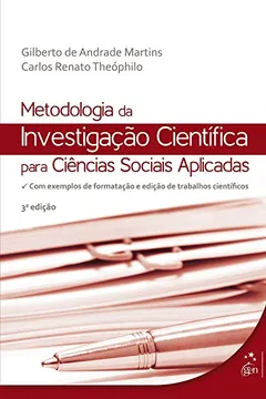 Capa do livro Metodologia da Investigação Científica para Ciências Sociais Aplicadas