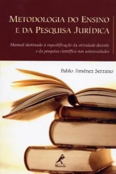 Livro Metodologia do Ensino e da Pesquisa Jurídica - Resumo, Resenha, PDF, etc.