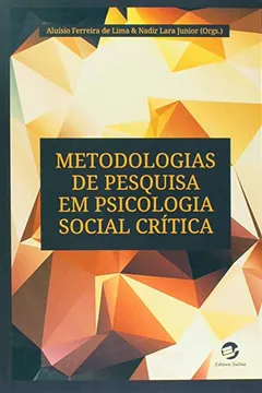 Capa do livro Metodologias de Pesquisa em Psicologia Social Crítica