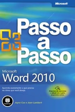Livro Microsoft Word 2010 Passo a Passo - Resumo, Resenha, PDF, etc.