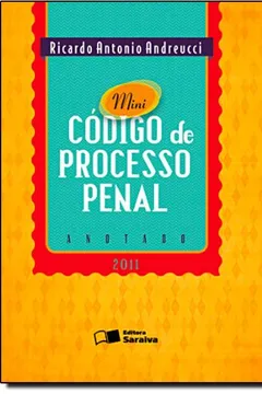Capa do livro Mini Código de Processo Penal. Anotado