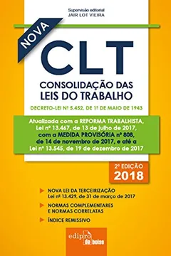 Livro Mini Consolidação das Leis do Trabalho. CLT. 2018 - Resumo, Resenha, PDF, etc.