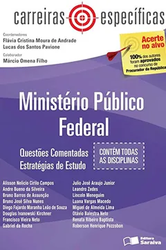 Capa do livro Ministério Público Federal. Questões Comentadas. Estratégias de Estudo - Coleção Carreiras Específicas