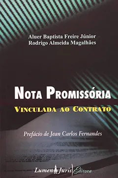 Livro Nota Promissoria Vinculada Ao Contrato - Resumo, Resenha, PDF, etc.