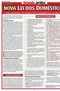 Capa do livro Nova Lei dos Domésticos