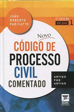 Livro Novo Código de Processo Civil Comentado. Artigo por Artigo - Resumo, Resenha, PDF, etc.