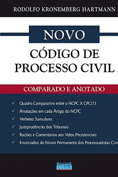 Livro Novo Código de Processo Civil. Comparado e Anotado - Resumo, Resenha, PDF, etc.