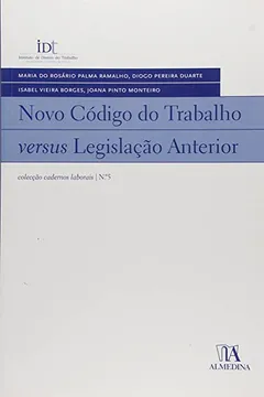 Capa do livro Novo Código do Trabalho Versus Legislação Anterior - Número 5