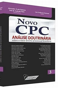 Capa do livro Novo CPC. Analise Doutrinaria Sobre o Novo Direito Processual Brasileiro - Volume 3