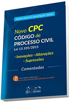 Livro Novo CPC. Código de Processo Civil. Lei 13.105/ 2015 - Resumo, Resenha, PDF, etc.