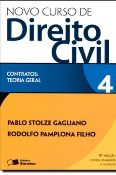 Livro Novo Curso De Direito Civil. Contratos. Teoria Geral - Volume 4. Tomo 1 - Resumo, Resenha, PDF, etc.