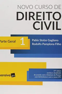 Livro Novo Curso de Direito Civil. Parte Geral - Volume 1 - Resumo, Resenha, PDF, etc.