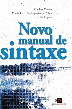 Livro Novo Manual de Sintaxe - Resumo, Resenha, PDF, etc.