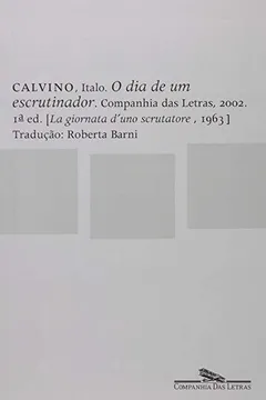 Livro O Dia de Um Escrutinador - Resumo, Resenha, PDF, etc.