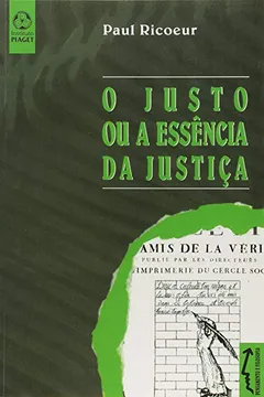 Livro O Justo ou a Essência da Justiça - Resumo, Resenha, PDF, etc.