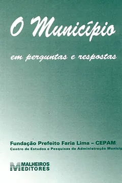 Livro O Município em Perguntas e Respostas - Resumo, Resenha, PDF, etc.