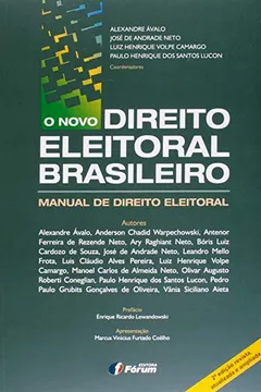 Capa do livro O Novo Direito Eleitoral Brasileiro. Manual De Direito Eleitoral