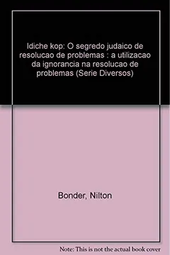 Livro O Segredo Judaico de Resolução de Problemas - Resumo, Resenha, PDF, etc.