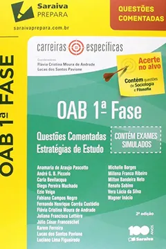 Capa do livro OAB 1ª Fase. Questões Comentadas. Estratégias de Estudo - Coleção Carreiras Específicas