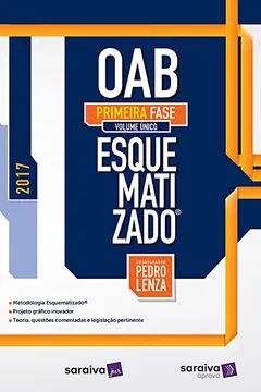 Livro OAB Esquematizado - 1ª fase - Resumo, Resenha, PDF, etc.