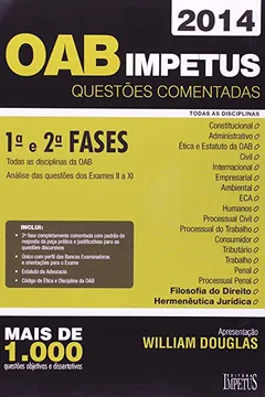 Livro OAB Impetus. Questões Comentadas. 1ª e 2ª Fases - Resumo, Resenha, PDF, etc.