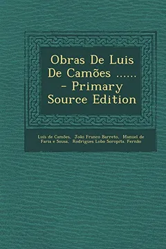 Livro Obras de Luis de Camoes ...... - Resumo, Resenha, PDF, etc.