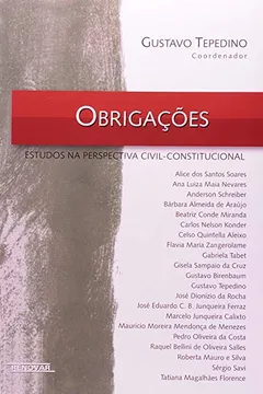 Livro Obrigações. Estudos Na Perspectiva Civil-Constitucional - Resumo, Resenha, PDF, etc.