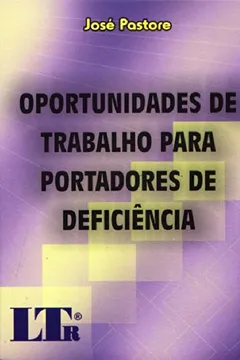 Capa do livro Oportunidades De Trabalho Para Portadores De Deficiência