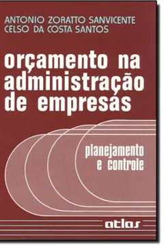 Capa do livro Orçamento na Administração de Empresas. Planejamento e Controle