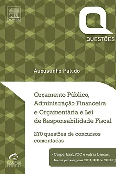Livro Orçamento Público, AFO e LRF - Série Questões - Resumo, Resenha, PDF, etc.