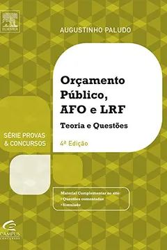 Livro Orçamento Público e Administração Financeira e Orçamentária - Série Provas e Concursos - Resumo, Resenha, PDF, etc.