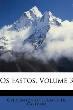 Capa do livro OS Fastos, Volume 3
