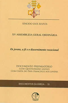 Livro Os Jovens, a Fé e o Discernimento Vocacional - Resumo, Resenha, PDF, etc.