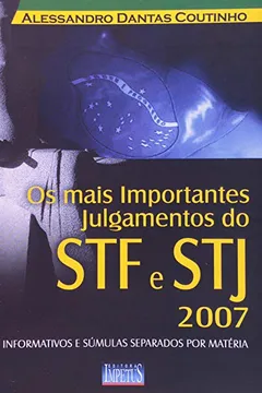 Livro Os Mais Importantes Julgamentos Do STF E STJ - Resumo, Resenha, PDF, etc.