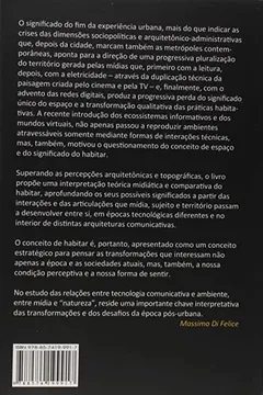 Capa do livro Paisagens Pós-Urbanas. O Fim da Experiência Urbana e as Formas Comunicativas do Habitar