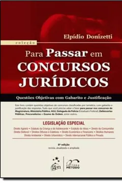 Livro Para Passar Em Concursos Juridicos - Legislacao Especial - Resumo, Resenha, PDF, etc.