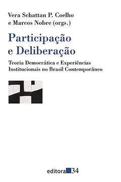 Capa do livro Participação e deliberação: teoria democrática e experiências institucionais no Brasil contemporâneo
