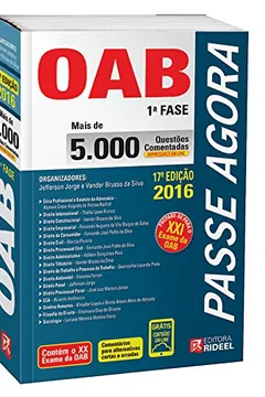 Livro Passe Agora na OAB 1ª Fase. 5.000 Questões Comentadas - Resumo, Resenha, PDF, etc.