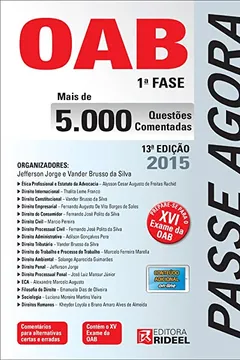 Capa do livro Passe Agora OAB 1ª Fase. 5000 Questões Comentadas