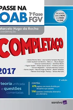 Livro Passe na OAB 1ª Fase. Completaço. Teoria Unificada e Questões Comentadas - Resumo, Resenha, PDF, etc.