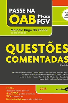 Livro Passe na Oab 1ª Fase FGV. Questões Comentadas. 2018 - Resumo, Resenha, PDF, etc.