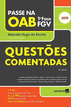 Livro Passe Na Oab. 1ª Fase FGV. Questões Comentadas - Resumo, Resenha, PDF, etc.