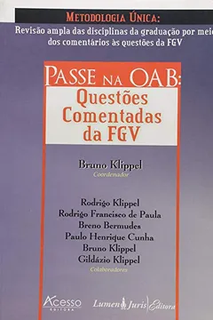Livro Passe Na Oab - Questoes Comentadas Da Fgv - Resumo, Resenha, PDF, etc.