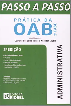 Livro Passo A Passo - Pratica Da Oab - 2. Fase - Administrativa - Resumo, Resenha, PDF, etc.