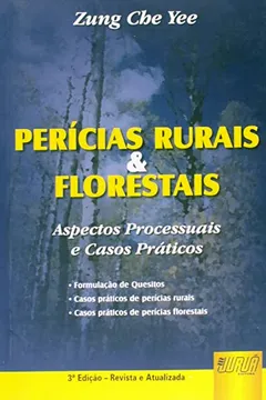 Capa do livro Perícias Rurais e Florestais. Aspectos Processuais e Casos Práticos