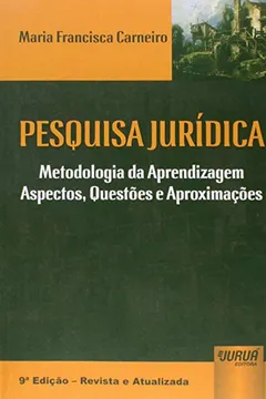 Capa do livro Pesquisa Jurídica. Metodologia da Aprendizagem. Aspectos, Questões e Aproximações