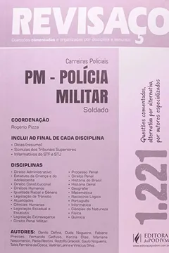 Livro PM-Polícia Militar. Soldado. 1.221 Questões Comentadas Alternativa por Alternativa - Coleção Revisaço - Resumo, Resenha, PDF, etc.