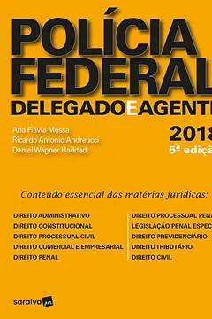 Livro Polícia Federal. Delegado e Agente.2018 - Resumo, Resenha, PDF, etc.