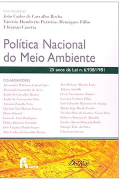 Capa do livro Política Nacional do Meio Ambiente. 25 Anos da Lei N. 6.938/1981